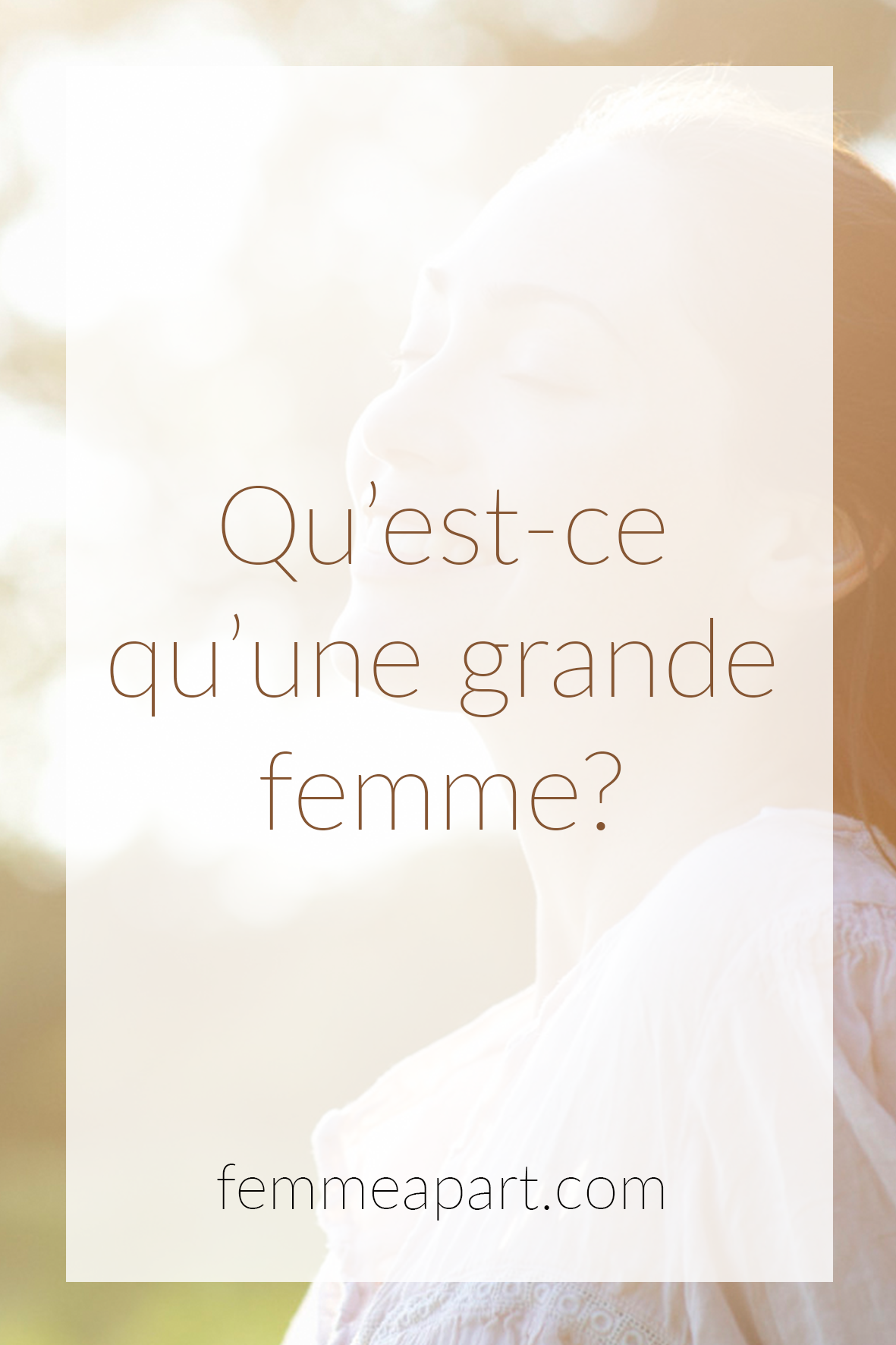 Grande femme